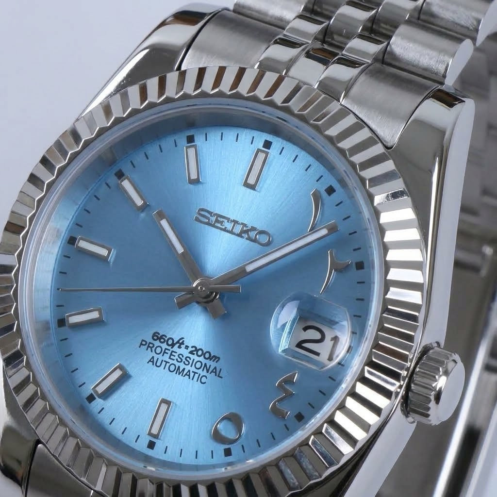 DatejustMod Titanium Arabic