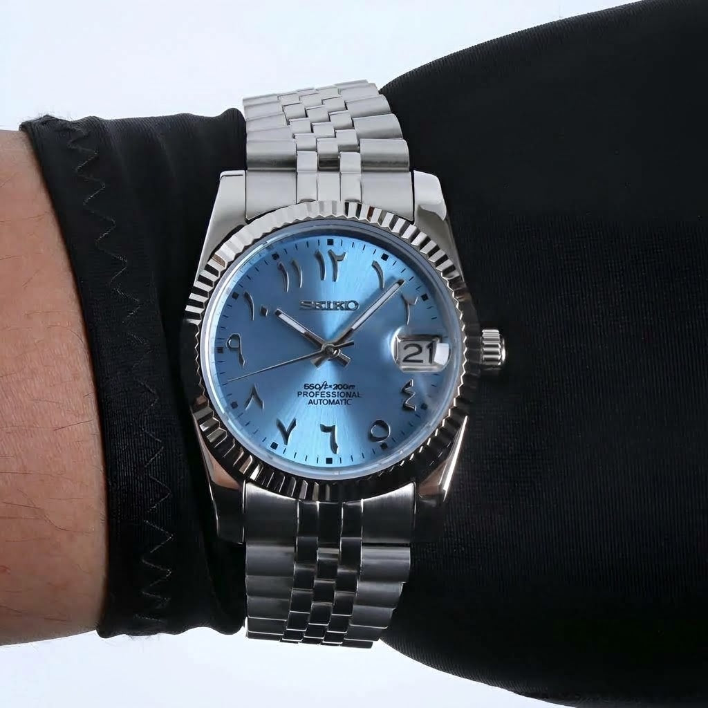 DatejustMod Titanium Arabic