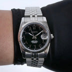 DatejustMod Black Arabic
