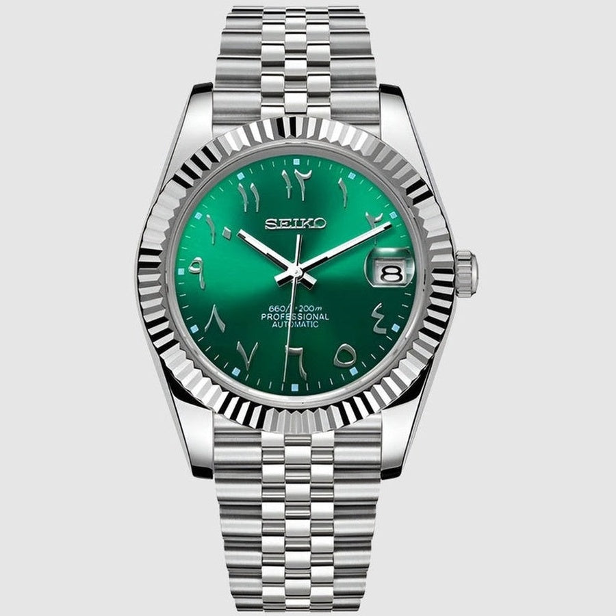 DatejustMod Arabic Green